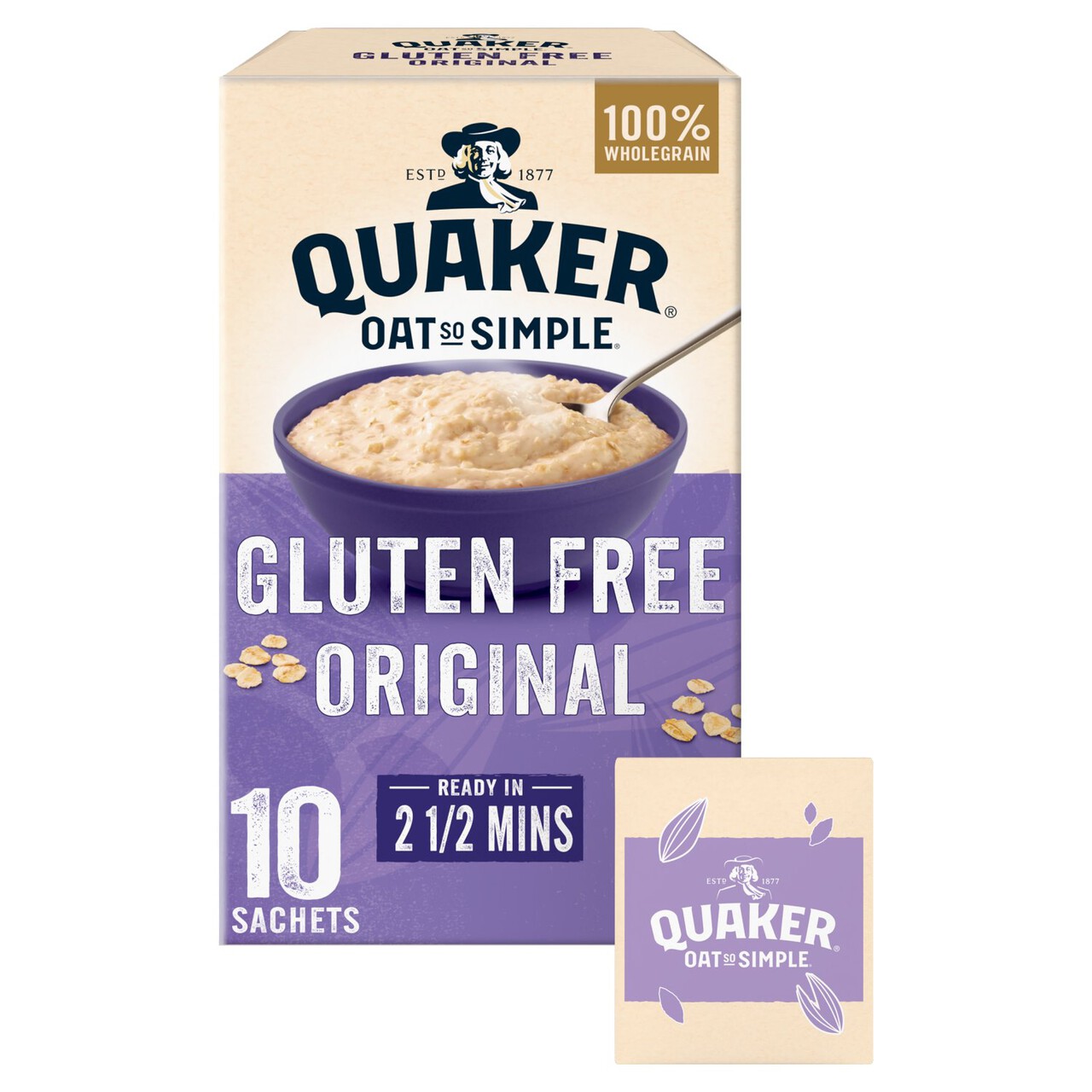 Quaker Oats So Simple Gluten Free Porridge Sachets, 10 x 35 g