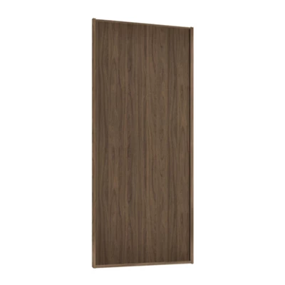 Spacepro Sliding Wardrobes Full Length Matt Walnut Carini Single Panel Door, (H) 2220mm X (W) 762mm