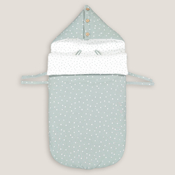 La Redoute Collections Printed Hooded Travel Bag In Cotton Mix By La Redoute