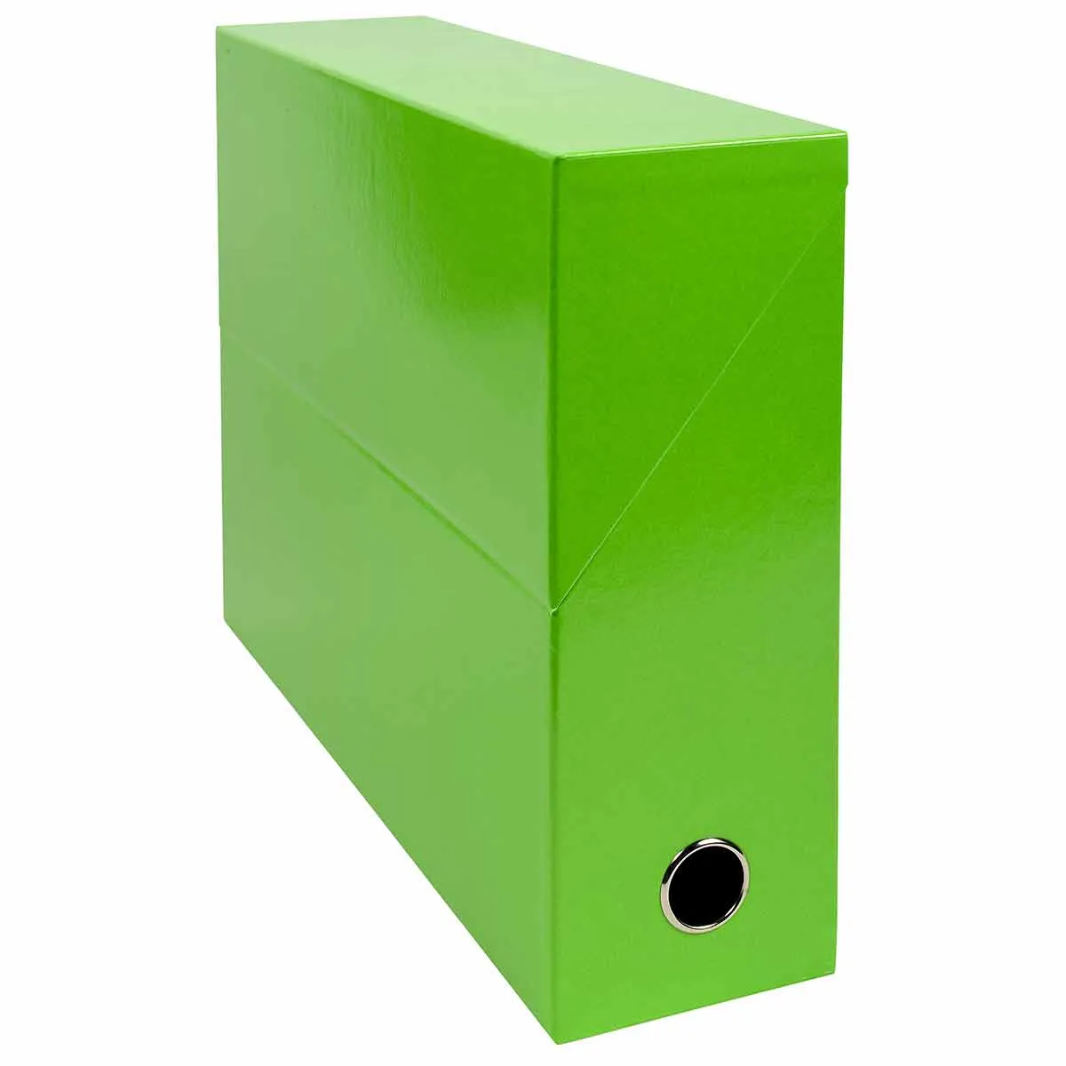 Exaclair Exacompta Iderama Filing Box 90mm Pack of 5, Lime Green | Filing & Folders > Box Files > Box Files