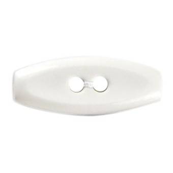 Milward Buttons - Size 25mm, 2 Hole, White, Pack of 3