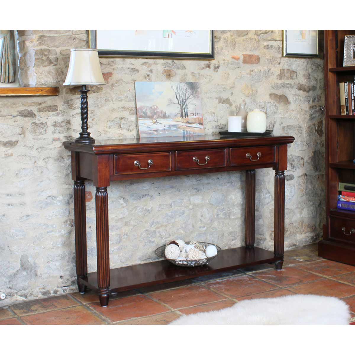 La Roque Range La Roque Mahogany Furniture Console Hall Table