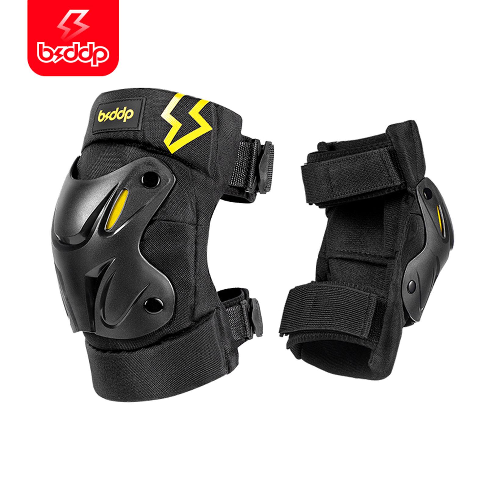 Automobile And Motorcycle Supplies BSDDP Motorcycle Knee Pads 2 Piece Set Knee Protection Reflective Eyes Comfortable Breathable 2pcs Knee Pads yellow