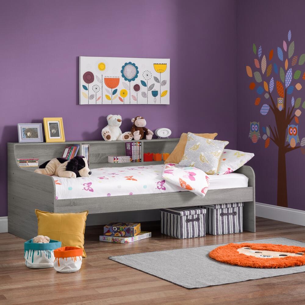 Happy Beds Grace - Single - Day Bed - Grey - Wood - 3ft