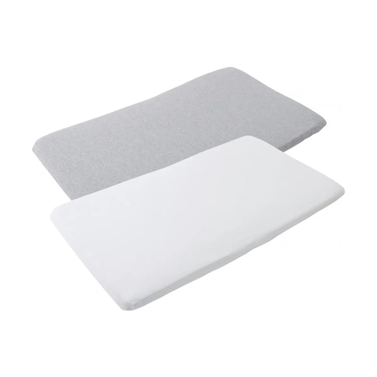 Maxi Cosi Iris Cotton Cot Bed Sheets 2 Piece - White & Grey