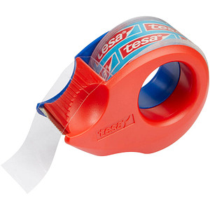 Tesa teas 57858-00000 Tesafilm Tape Dispenser Blue/Red Compact Hands-Free