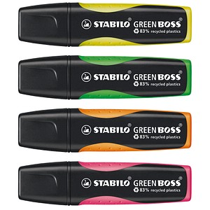 Stabilo Green Boss Highlighters (Pack Of 4)