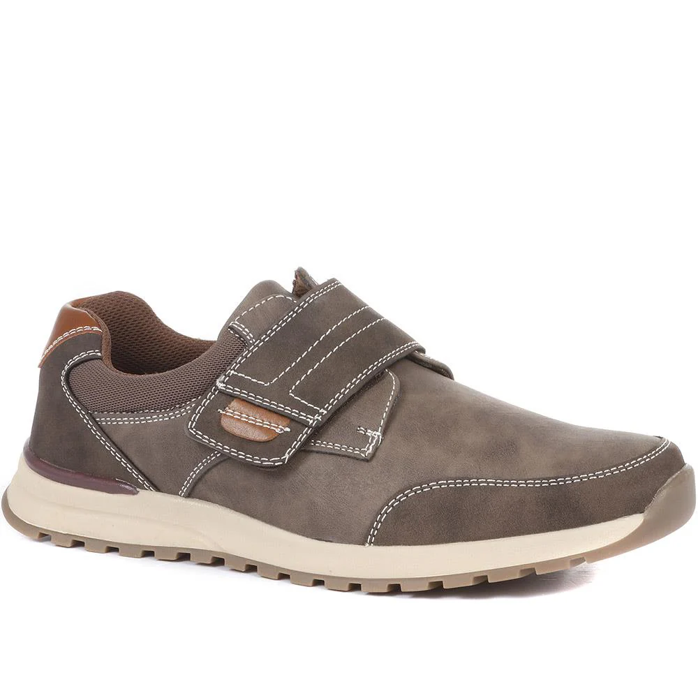 Pavers Men's Touch Fastening Casual Shoe - CHANG34007 / 321 145 - Brown 11