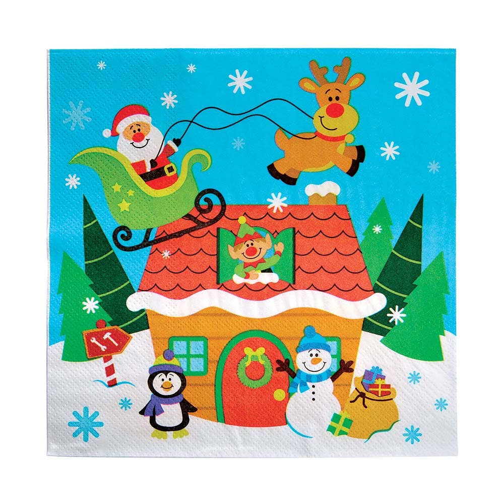 Baker Ross Christmas Party Napkins (Pack of 20)