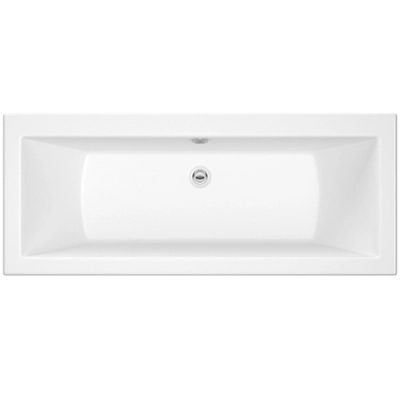 Cooke & Lewis Arezzo White Rectangular Straight Bath (L)170Cm (W)75Cm With Center Drain