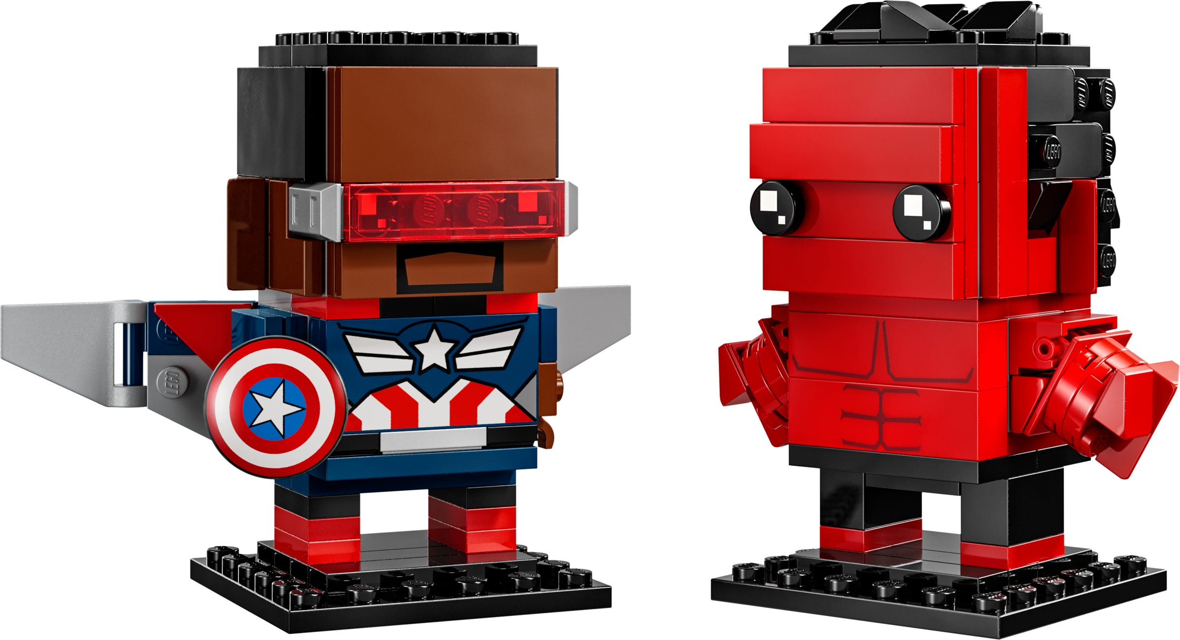 Lego Captain America & Red Hulk Figures