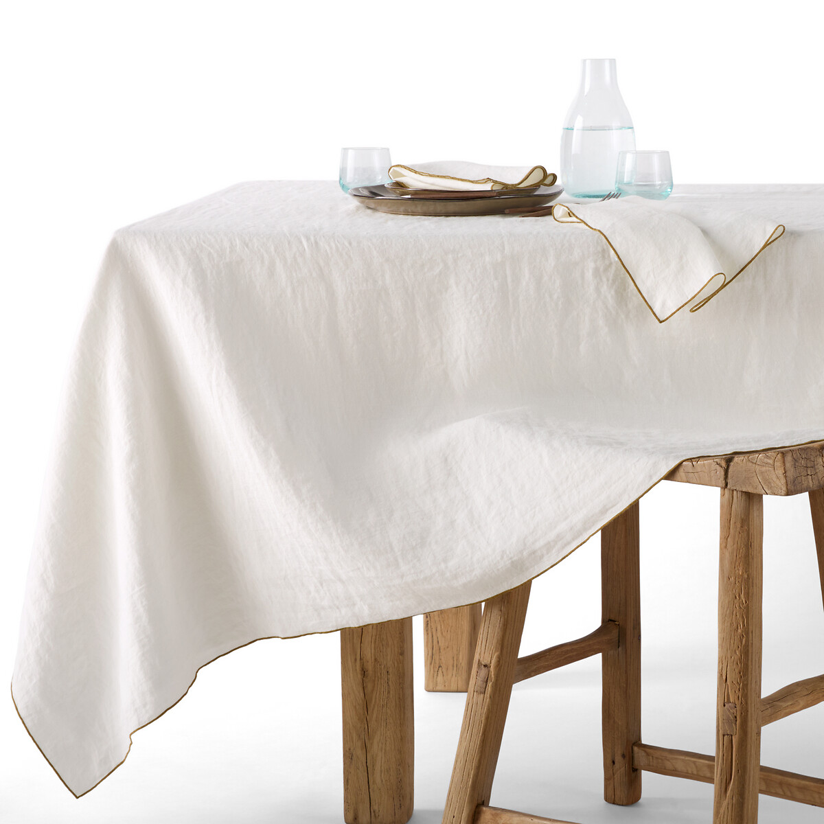 AM.PM Helmati 100% Washed Hemp Tablecloth