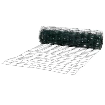 Klikstrom 75x100mm Pvc-coated Steel Wire Mesh Roll, (l)25m (h)1m