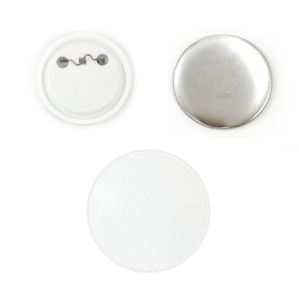 MonsterShop PixMax 58mm Badge Components 100 Blanks