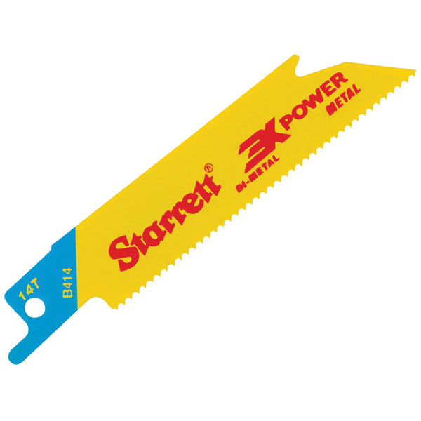 Starrett STRB4185 B418-5 Bi-Metal Reciprocating Blade Metal Straight 100mm 18 TPI (Pack 5)