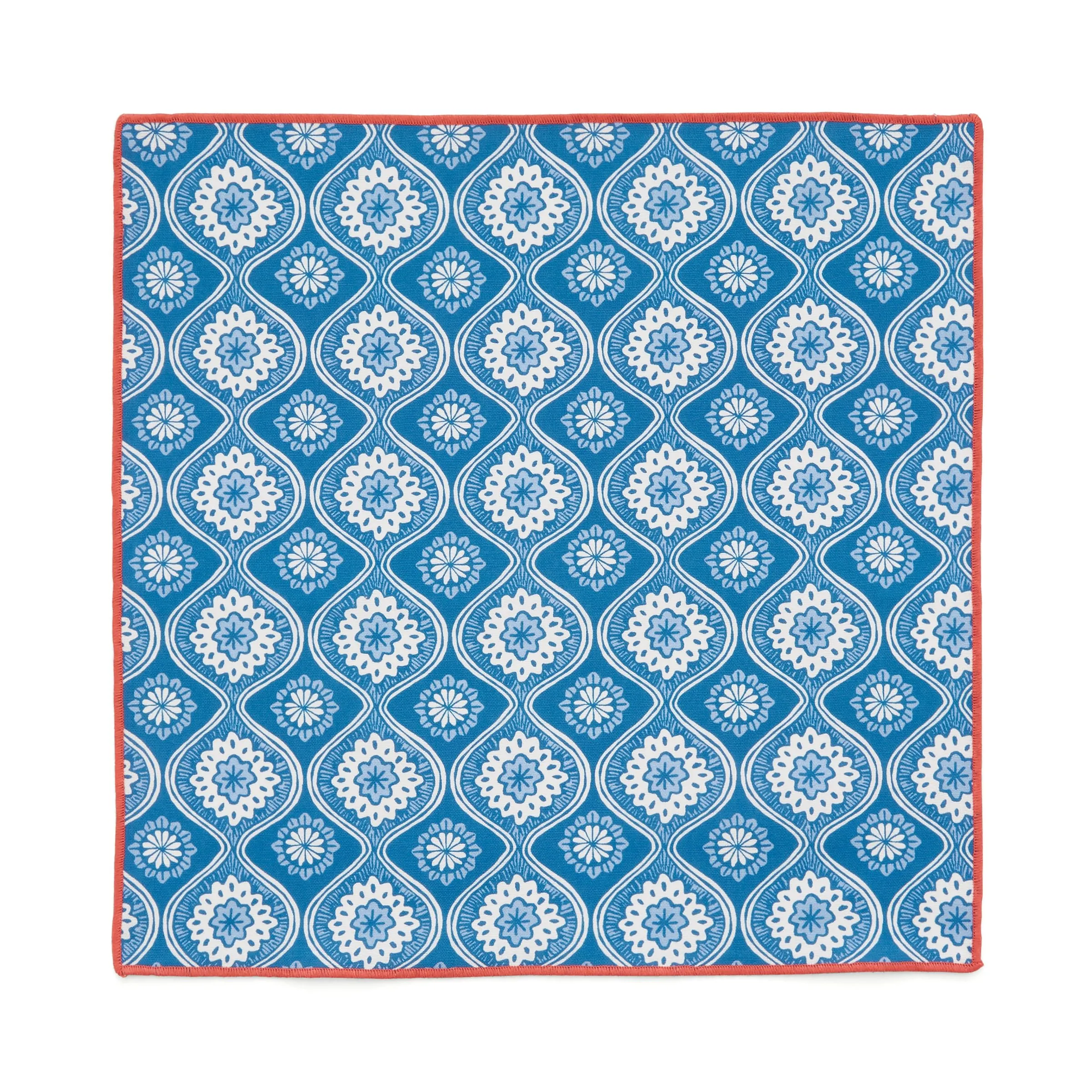 Land & Shore Achill Napkins, Blue/Red