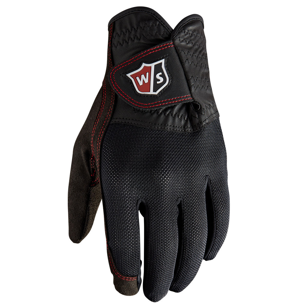 Wilson Staff Rain Golf Gloves - Pair, Mens, Pair, Medium, Black  | Online Golf