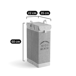 Cesto de la colada de yute y poliéster, Londri