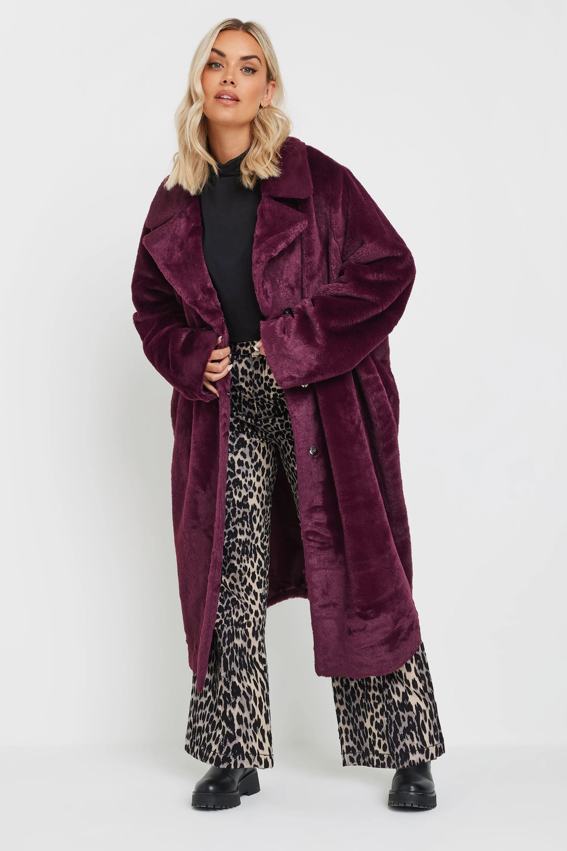 Plush Faux Fur Coat