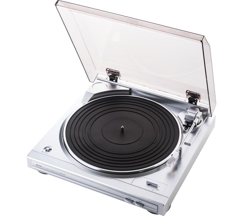 Denon DP-29F Belt Drive Turntable - Silver, Silver/Grey