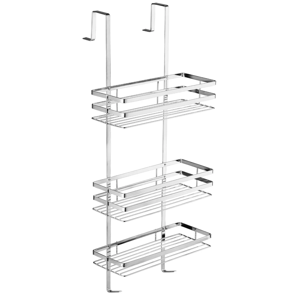 TecTake Shower caddy stainless steel - bath caddy, shower basket, hanging shower caddy - silver