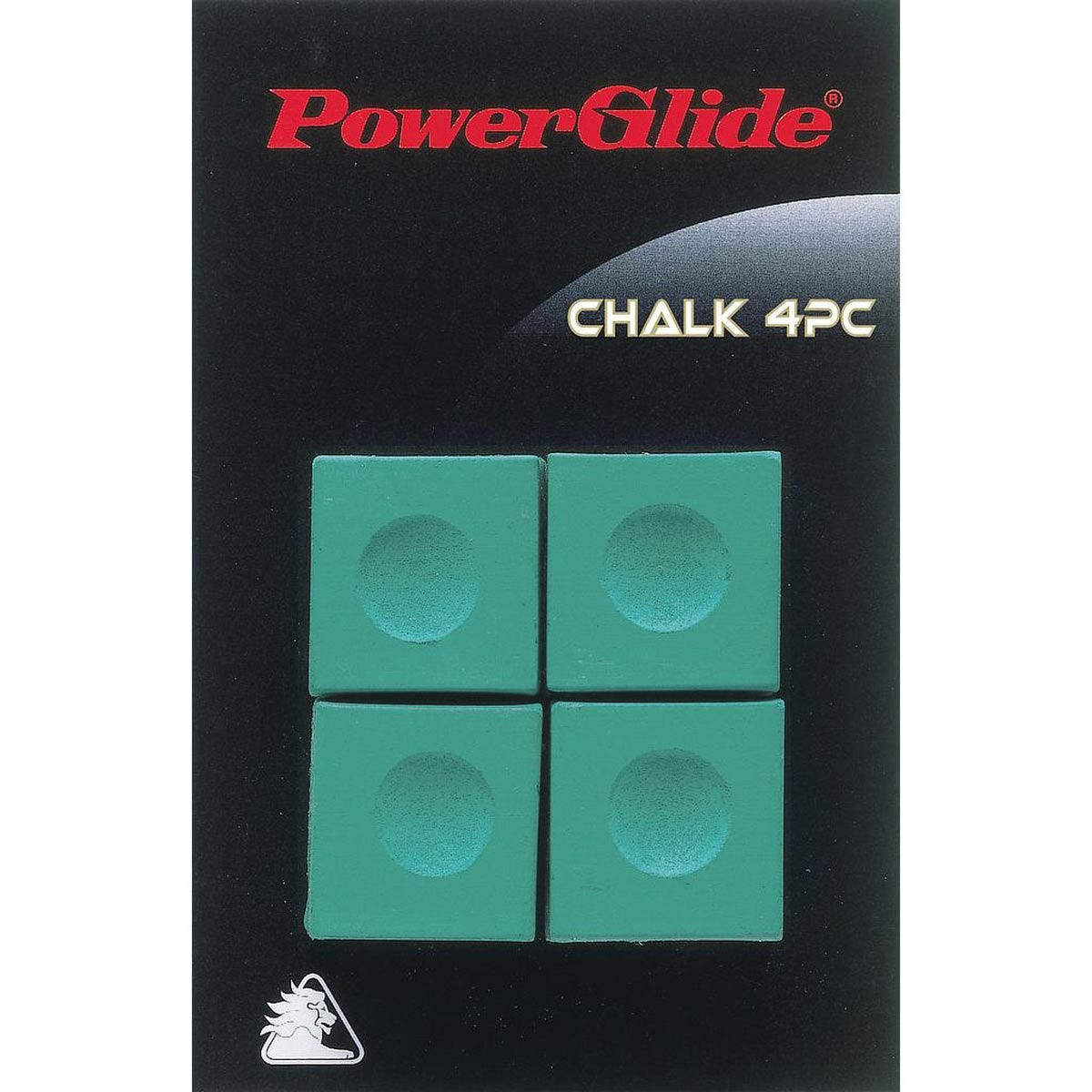 Powerglide Snooker Chalk - green - 4 PACK