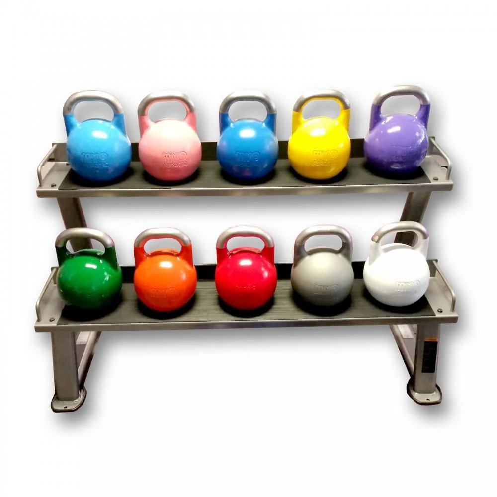 MYO Strength Competition Kettlebell - Complete Set with Rack (10 Bells + 1 Rack)