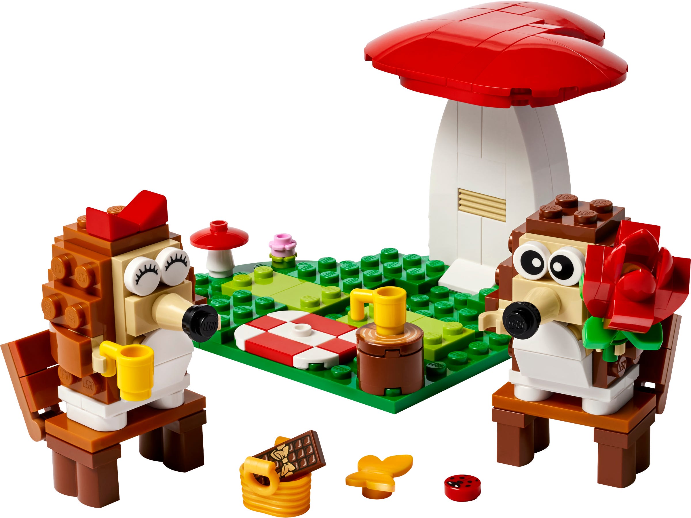 Lego Hedgehog Picnic Date