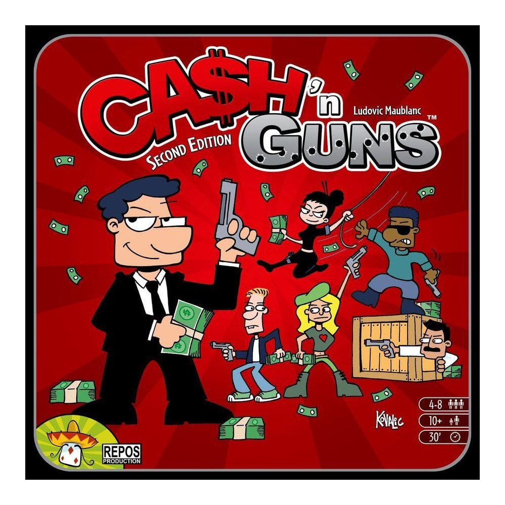 Repos Production Cash N' Guns for Puzzles and Board Games