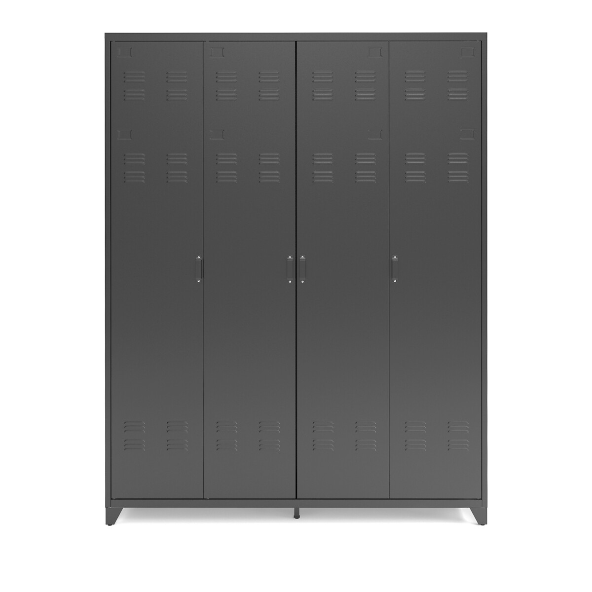La Redoute Interieurs Hiba Metal 4-Door Wardrobe by La Redoute