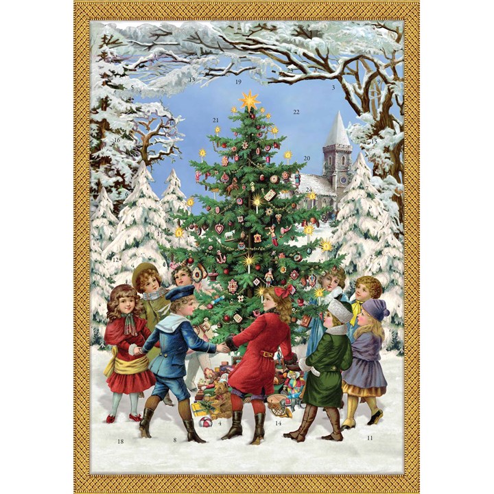 Traditional Advent Dancing Around The Christmas Tree Advent Calendar