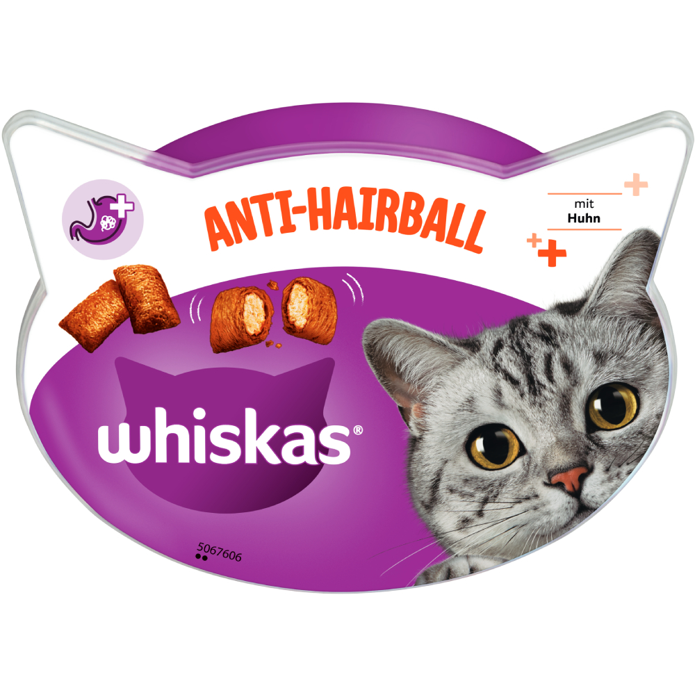 Whiskas Anti-Hairball - Saver Pack: 6 x 60g