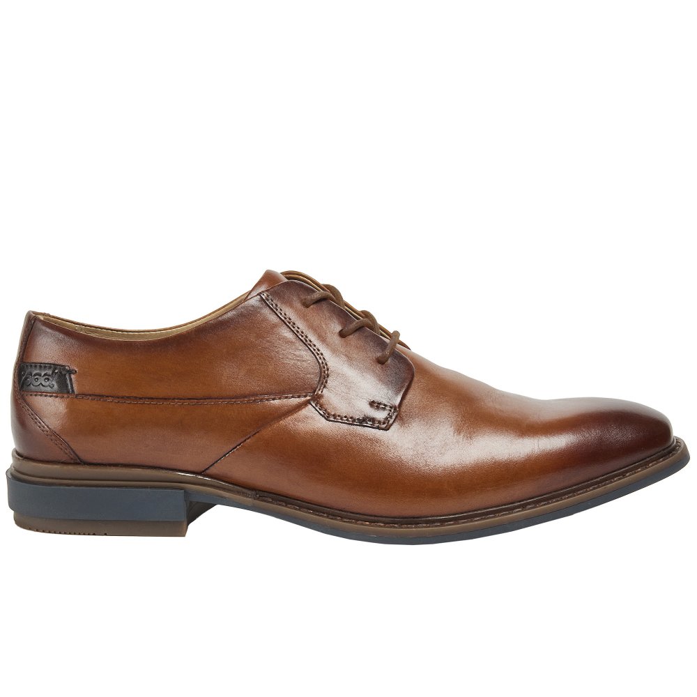 Pod Smyth Mens Formal Shoes Colour: Cognac, Size: 7 / 41