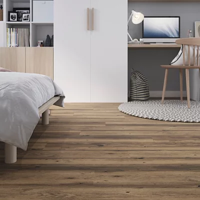 GoodHome Baila Distressed Natural Oak Wood Effect Click Flooring Pack Of 12
