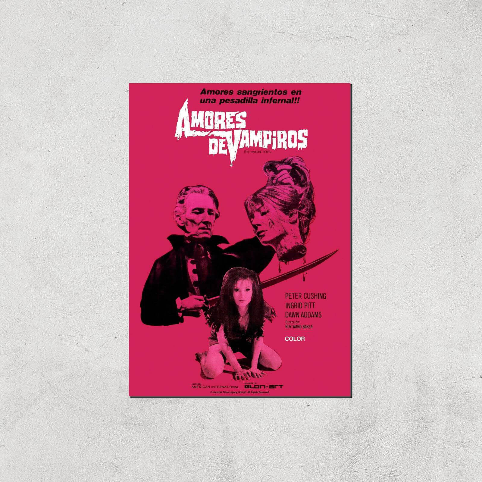 Hammer Horror Amores De Vampiros Giclee Art Print - A3 - Print Only |