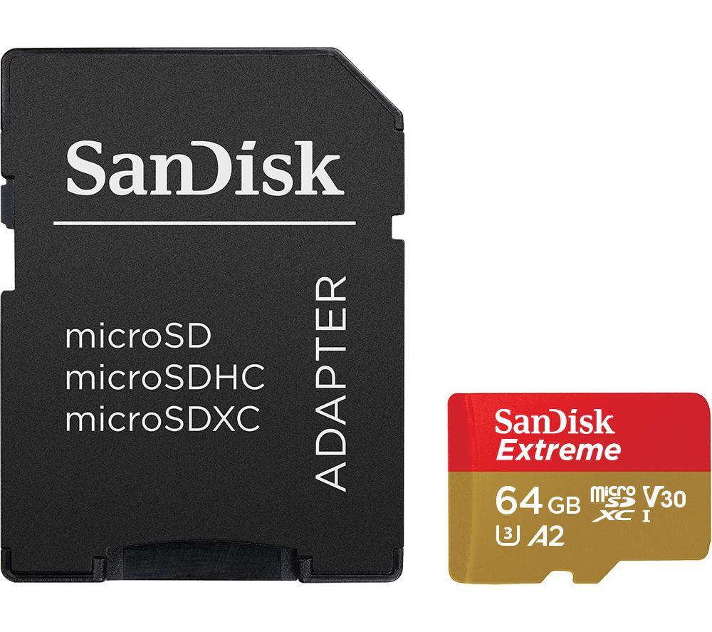 SanDisk Extreme Class 10 microSDXC Memory Card - 64 GB