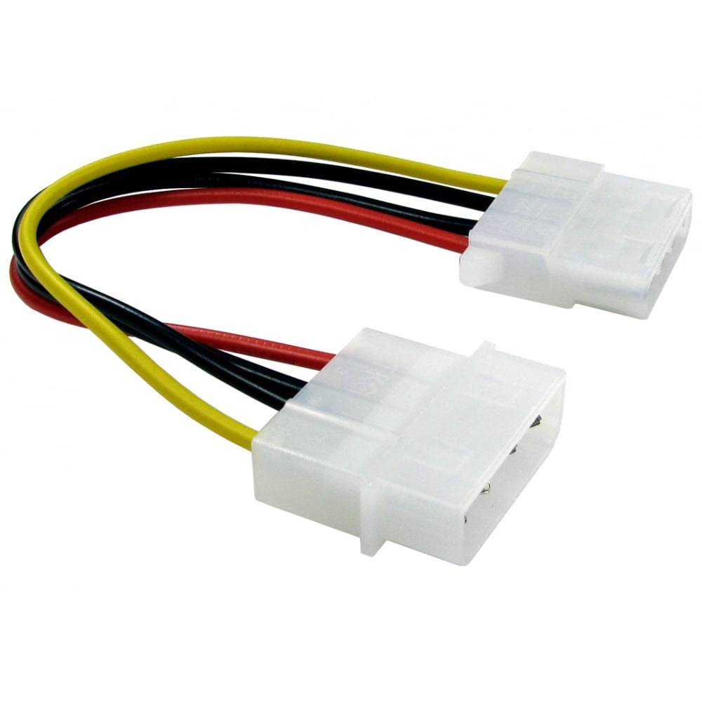 Cables Direct 0.18m Molex Power Extension Cable