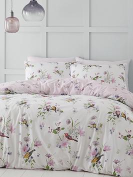 Catherine Lansfield 'Songbird' Duvet Set|Size: King|pink