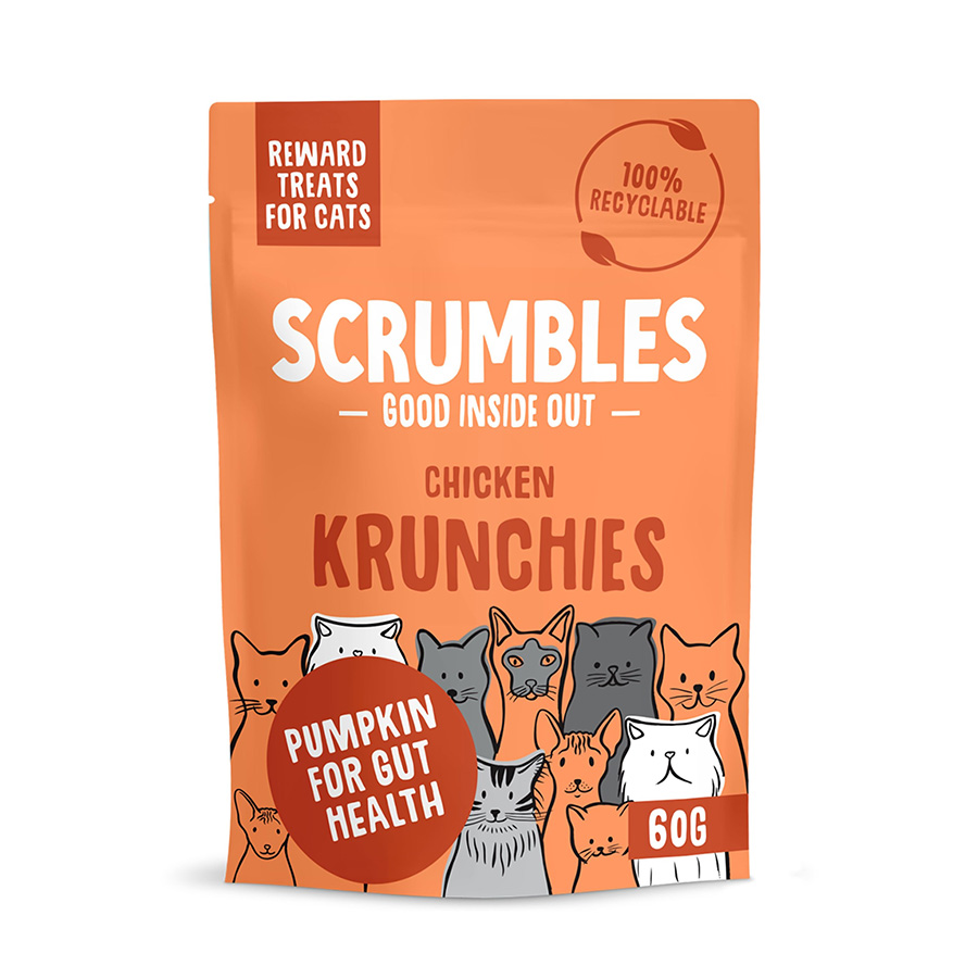 Scrumbles Krunchies Cat Treats Chicken 60G