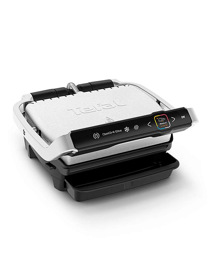 Tefal OptiGrill Elite GC750D40 Health Grill - Stainless Steel