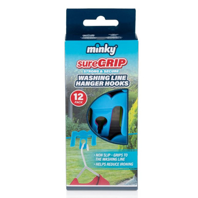 Minky Pack of 12 Suregrip Washing Line Hangers