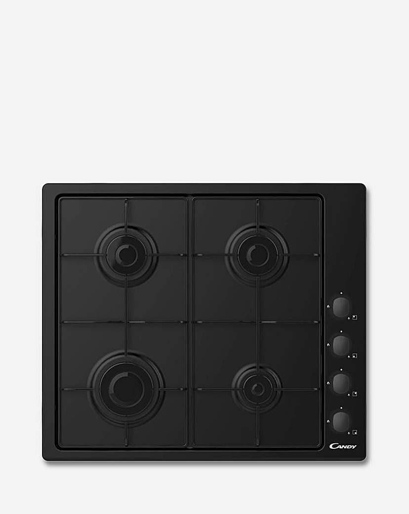 Candy CHW6LBB 60cm Gas Hob - Black