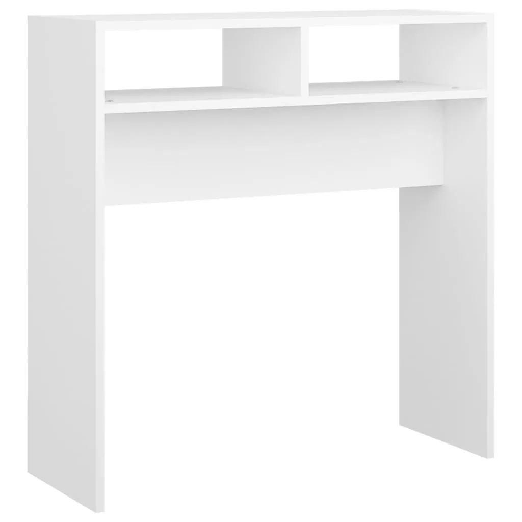 VidaXL Console Table White 78x30x80 cm Chipboard