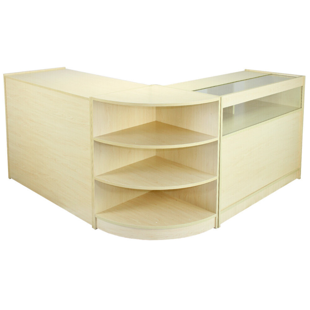 MonsterShop Zenith Maple Shop Counter & Retail Display Set