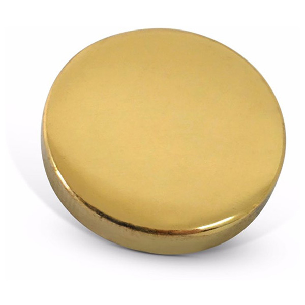 DIY Direct Mirror Screws, Zinc Plated 38mm & 20mm Diameter Bright Brass Flat Caps (10 Pack)