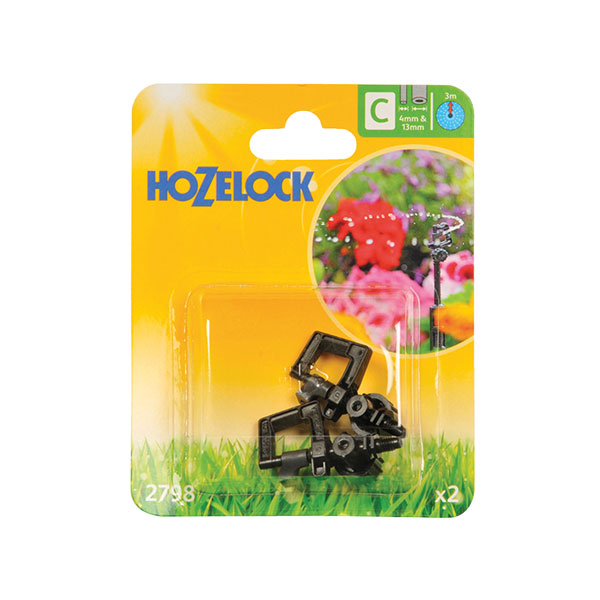 Hozelock HOZ2798 Mini Sprinkler 4mm/13mm (2 Pack)