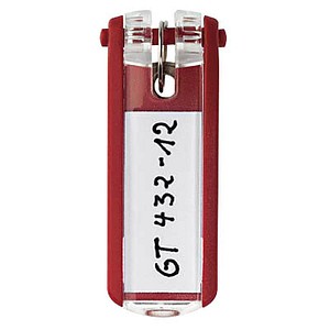 Durable Key Cabinet Key Clip, Red