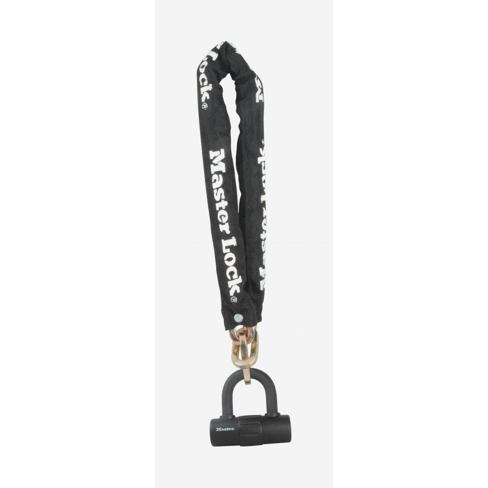 Master Lock Security - Chain with Mini U-Lock 10mm x 90cm [8234] Black