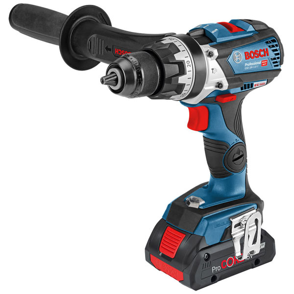 Bosch GSB 18V-110 C 18V Brushless Combi Drill with 2x 4.0Ah Batteries