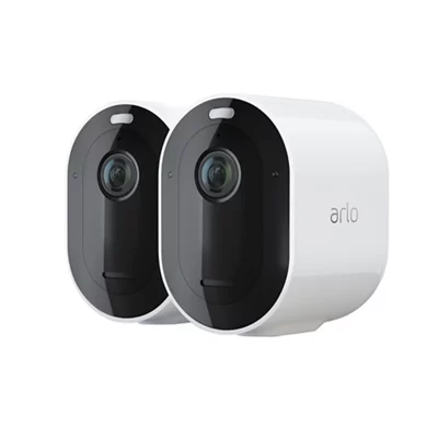 Arlo Pro 3 Smart Security System with Two 2K HDR Cameras, White